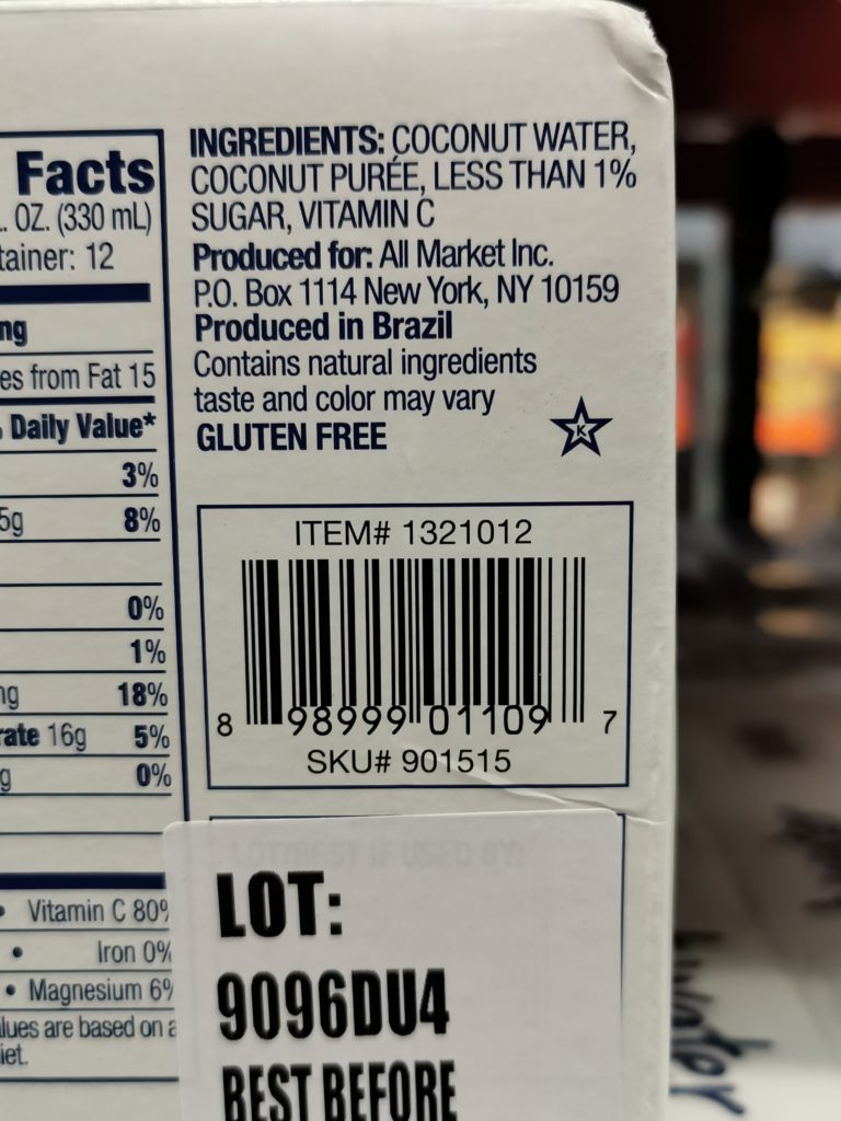 Costco1321012VitaCOCONUTWaterbar CostcoChaser