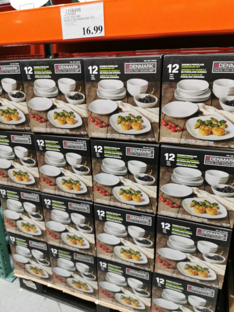 Costco1338498Denmark12PCSquareWhiteDinnerwareSetall CostcoChaser