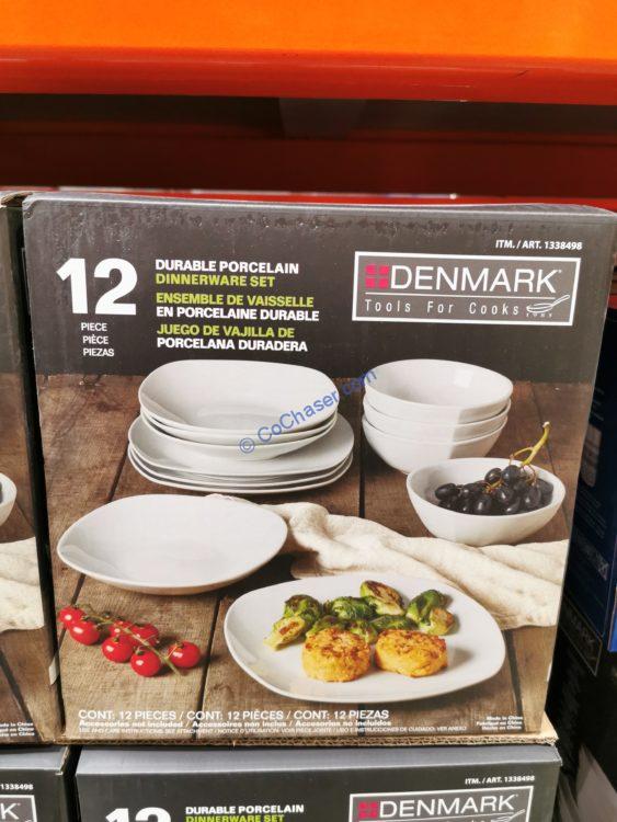 Denmark 12PC Square White Dinnerware Set
