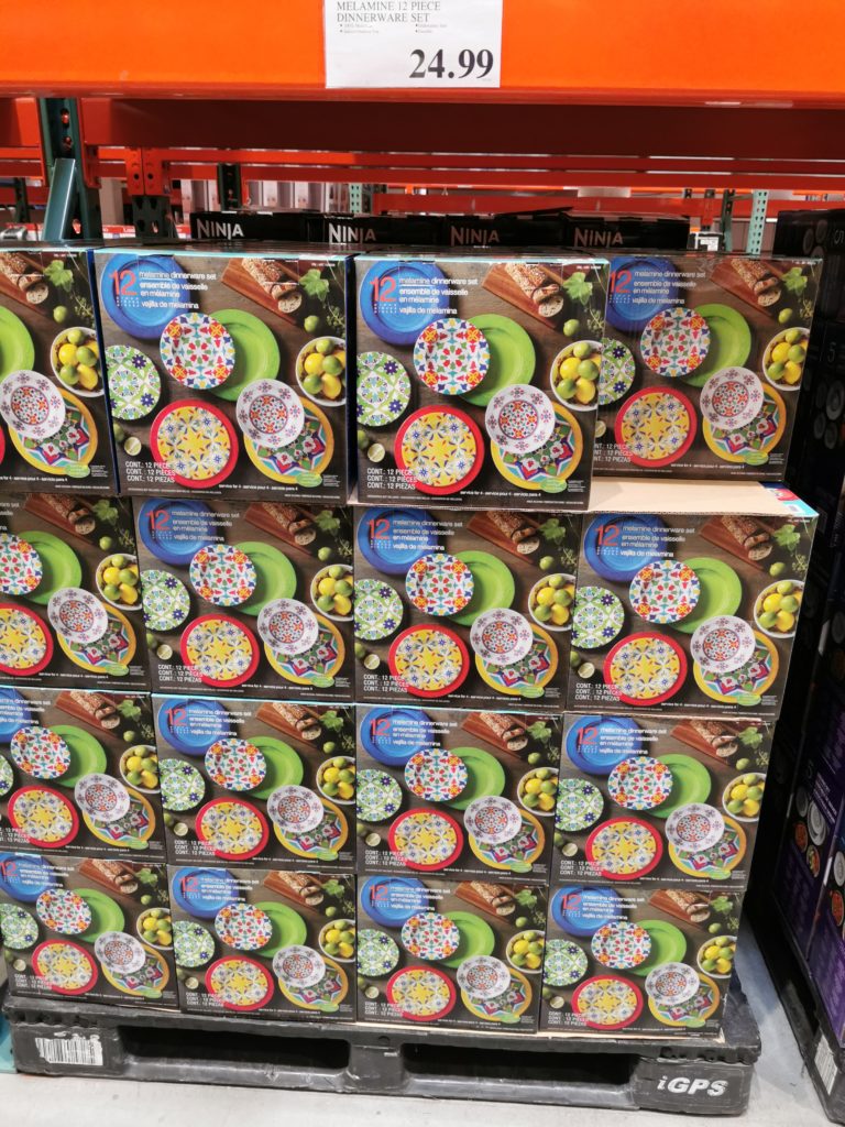 Costco1338508TurklishTileMelamine12PieceDinnerwareSetall