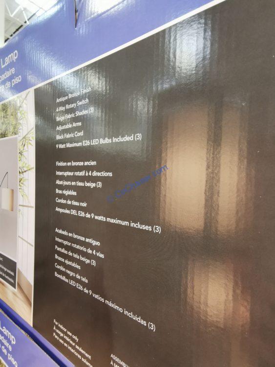 Costco1348892Trinity3ArmArcFloorLampspec CostcoChaser