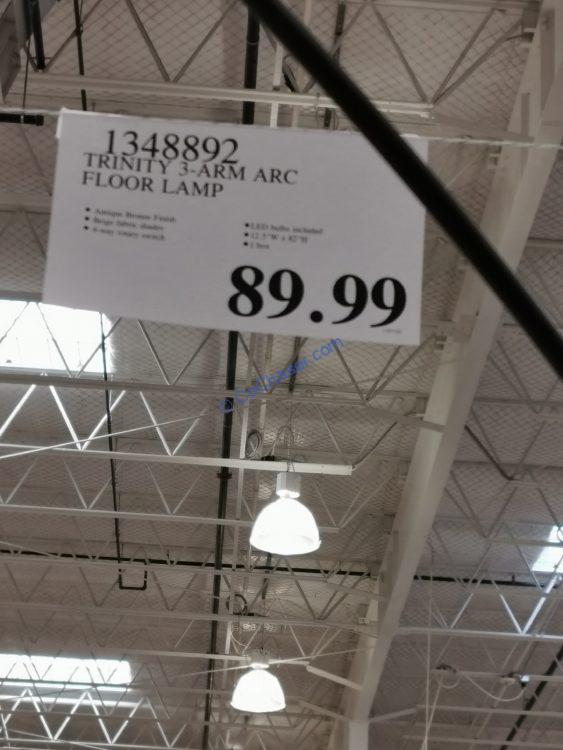Costco1348892Trinity3ArmArcFloorLamptag CostcoChaser