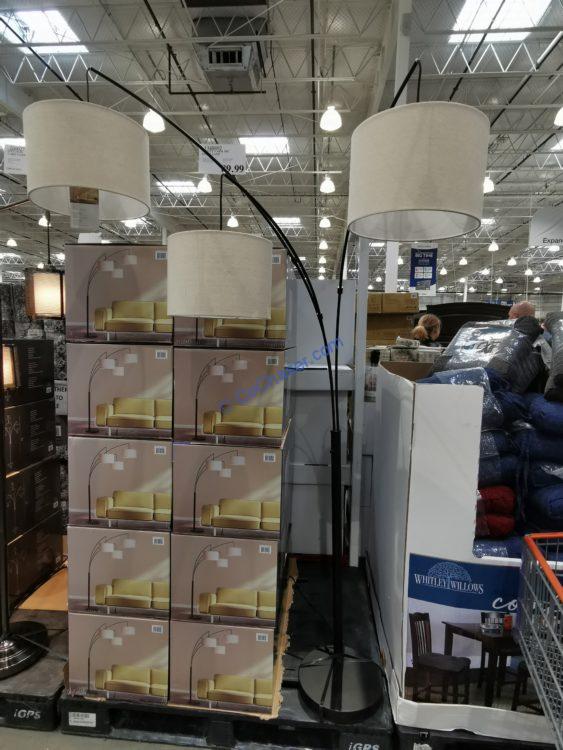 Costco-1348892-Trinity-3-Arm-Arc-Floor-Lamp