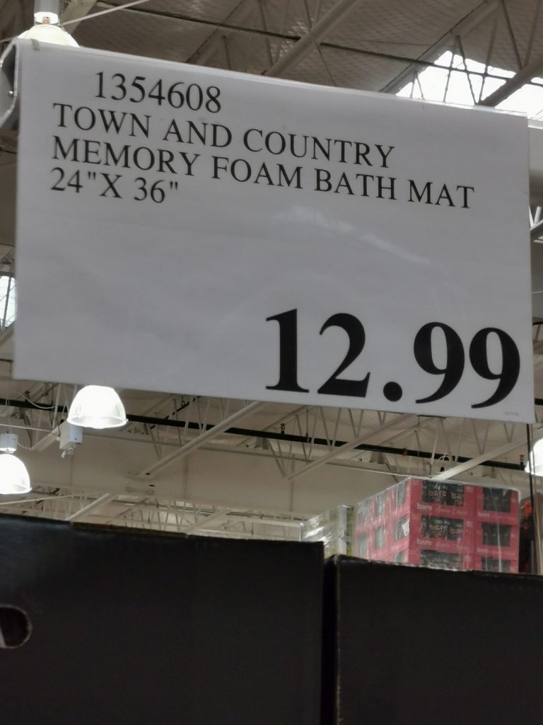 Costco1354608TownCountryMemoryFoamBathMattag CostcoChaser