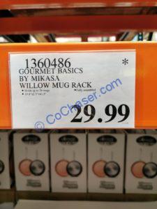 Costco-1360486-Gourmet-Basics-by-Mikasa-Willow-Mug-Rack-tag
