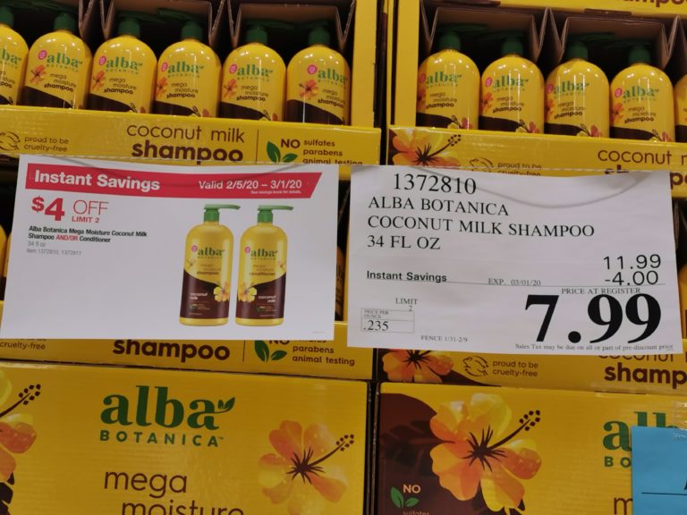 Alba Botanica Coconut Milk Conditioner, 34 fl oz CostcoChaser
