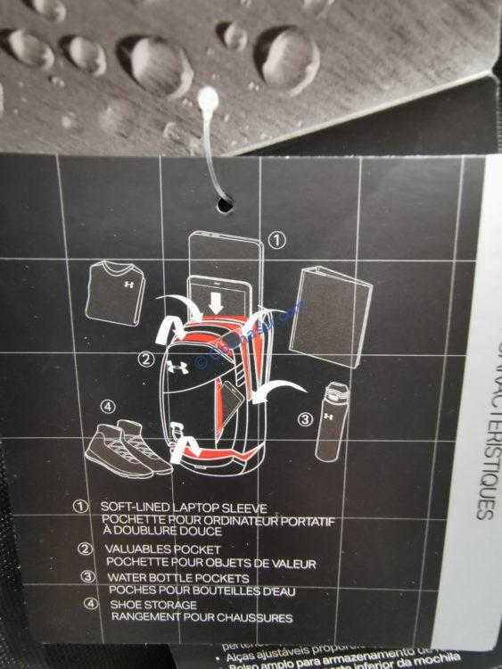Costco1383296UnderArmourHustle4.0Backpackspec3 CostcoChaser