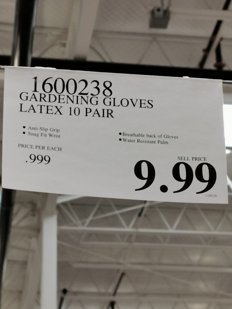 Costco1600238GardeningGlovesLatextag CostcoChaser