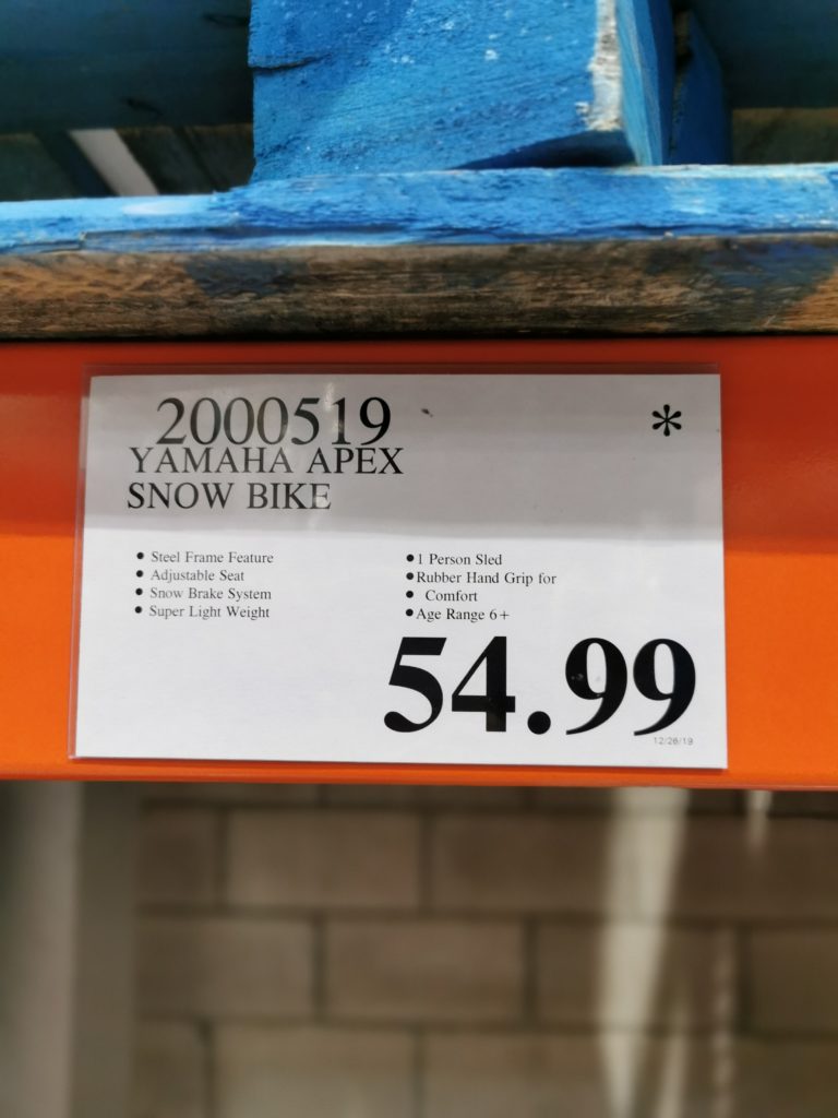Costco2000519YamahaApexSnowBiketag CostcoChaser