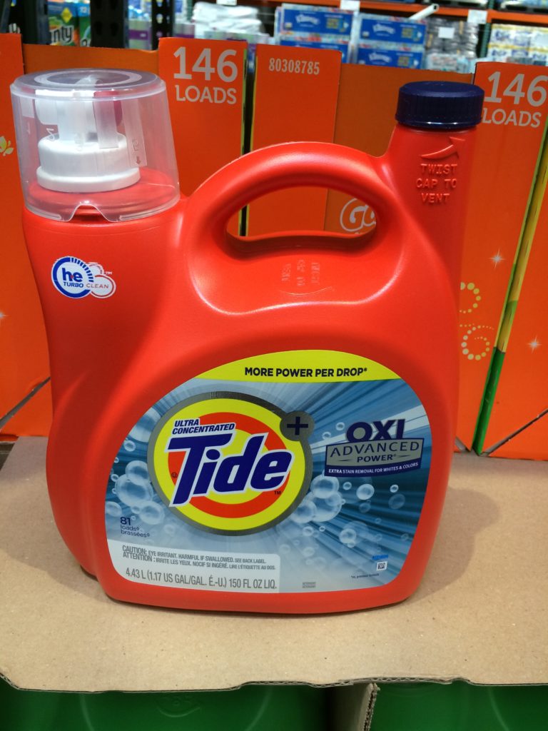 Tide Advanced Power High Efficiency + Oxi,81 loads, 150 fl oz