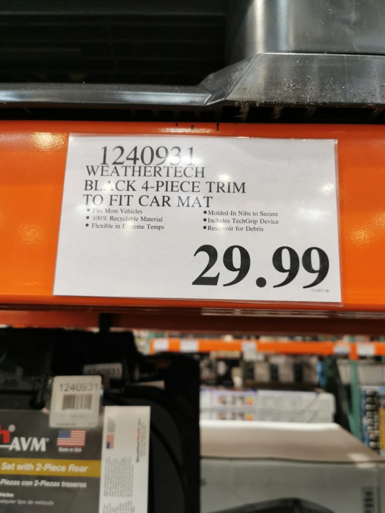 Costco1240931WeatherTech4pieceTrimtoFitCarMatstag CostcoChaser