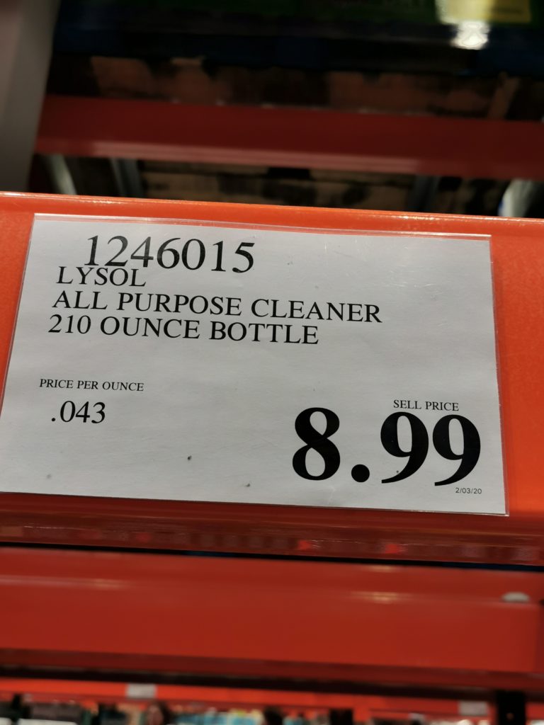 Costco1246015LysolAllPurposeCleanertag CostcoChaser