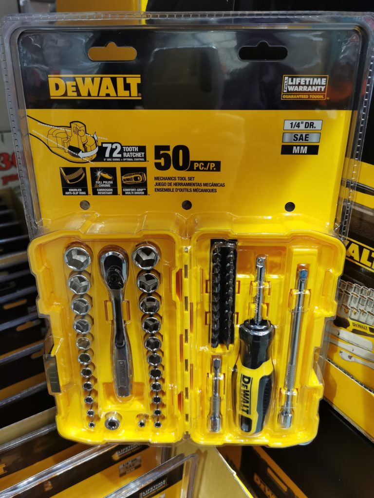 DeWalt 1/4″ Drive 50piece Mechanics Set CostcoChaser
