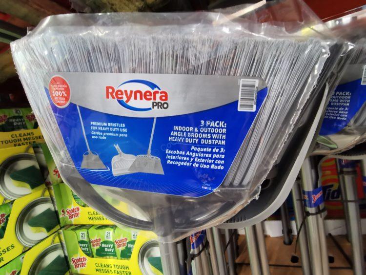 Reynera PRO Broom 3 Pack 2 Brooms/ Dustpan CostcoChaser
