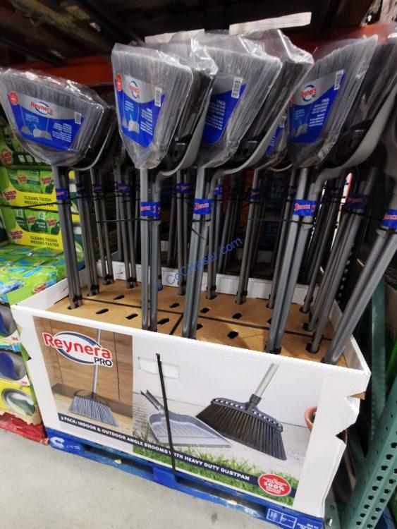 Reynera PRO Broom 3 Pack 2 Brooms/ Dustpan CostcoChaser