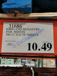 Costco-31686-Kirkland-Signature-Foodservice-Foil-Sheet-tag