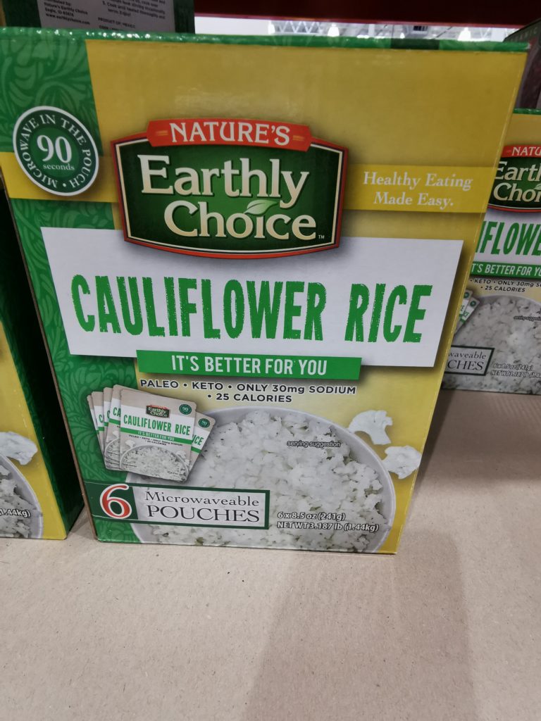 Earthly Choice Cauliflower Rice, 8.5 oz, 6count CostcoChaser