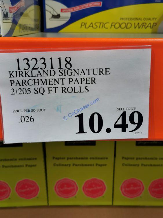 Kirkland Signature Parchment Paper, 2/205 SQ Rolls CostcoChaser