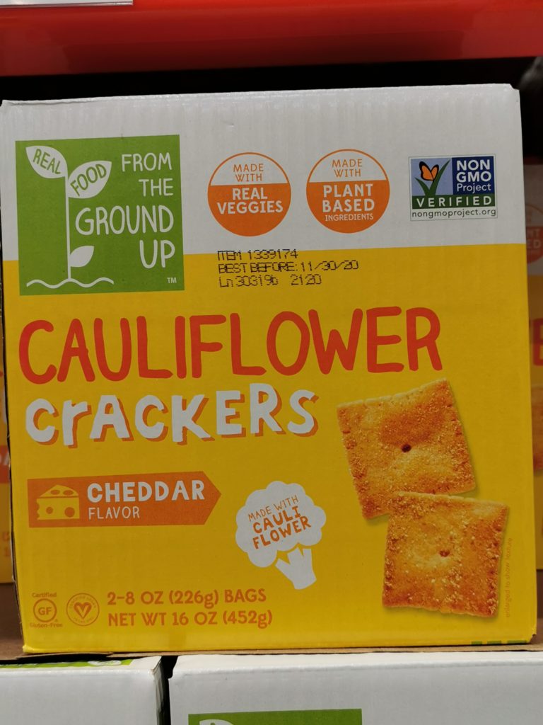 From The Ground up Cauliflower Crackers 2/28 Ounce Boxes CostcoChaser