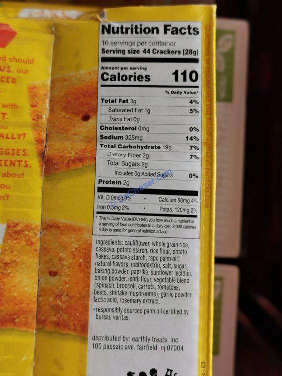 Costco1339174FromTheGroundupCauliflowerCrackerschart CostcoChaser