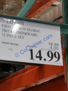 Costco-1338403- First-Design-Global-Tritan-Drinkware -12Piece –Set-tag
