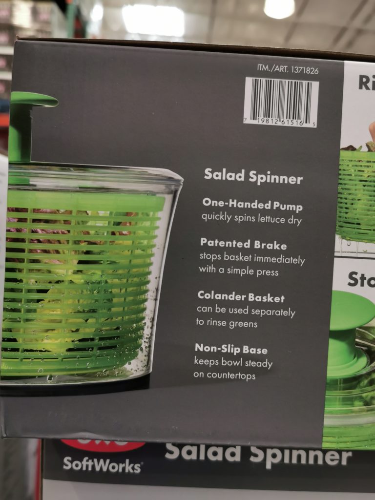 Costco1371826OXOSoftworksSaladSpinnerspec1 CostcoChaser