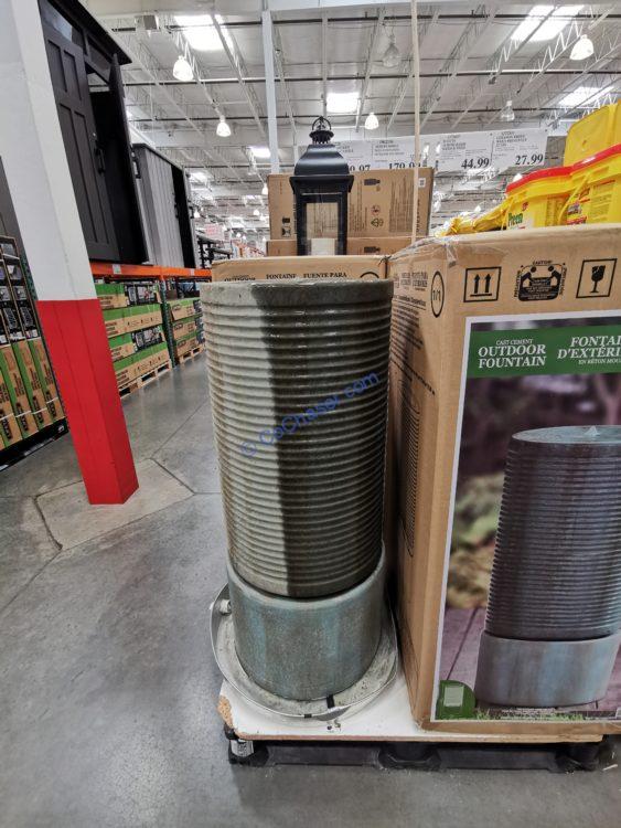 Costco-1902336-Modern-Ribbed-Self-contained-Outdoor-Fountain