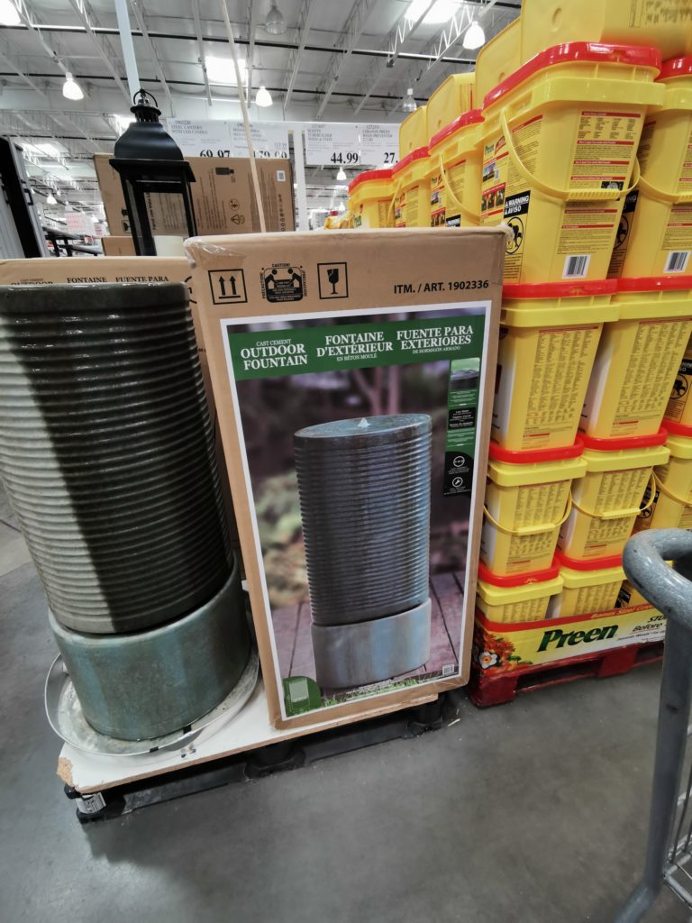 Costco1902336ModernRibbedSelfcontainedOutdoorFountain1