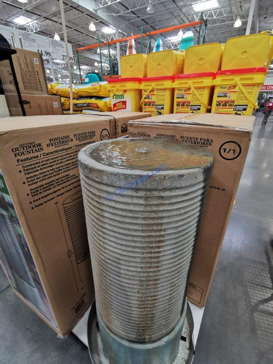 Costco1902336ModernRibbedSelfcontainedOutdoorFountain2