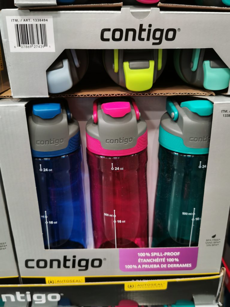 Contigo Autoseal Tritan Water Bottle 3PK CostcoChaser