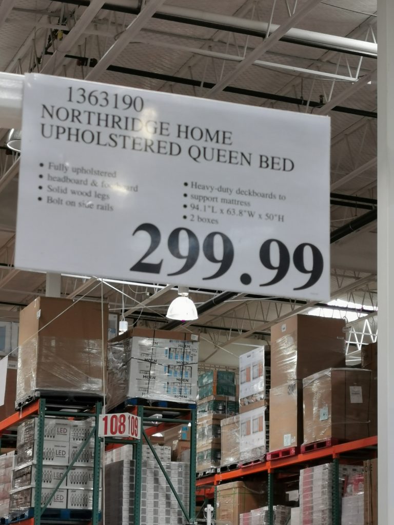 Costco13564921363190NorthridgeHomeUpholsteredBedtag1 CostcoChaser
