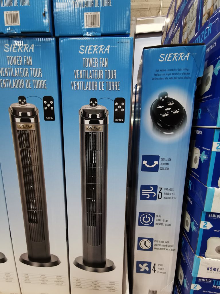 Sierra 40 Inch Tower Fan CostcoChaser