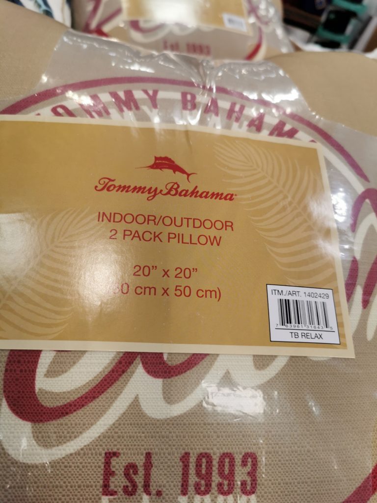 Costco1402429 TommyBahamaIndoorOutdoor2PKDecorativePillowbar