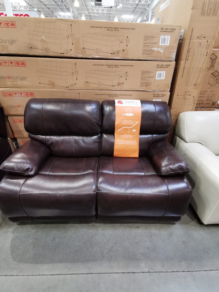 Costco20002252000226SimonLiLeatherPowerSofa Loveseat1