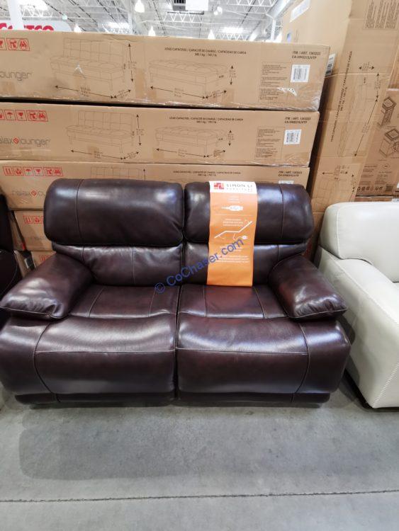 Costco20002252000226SimonLiLeatherPowerSofa Loveseat1