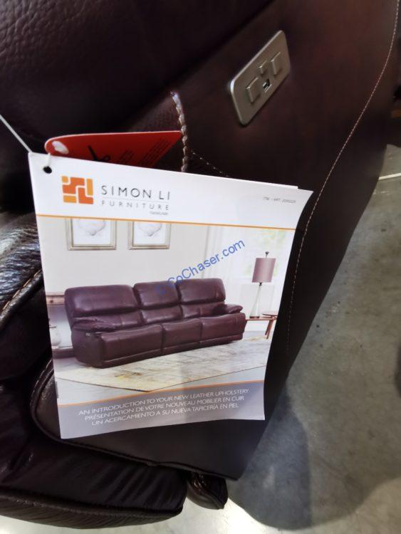 Costco20002252000226SimonLiLeatherPowerSofa Loveseat5
