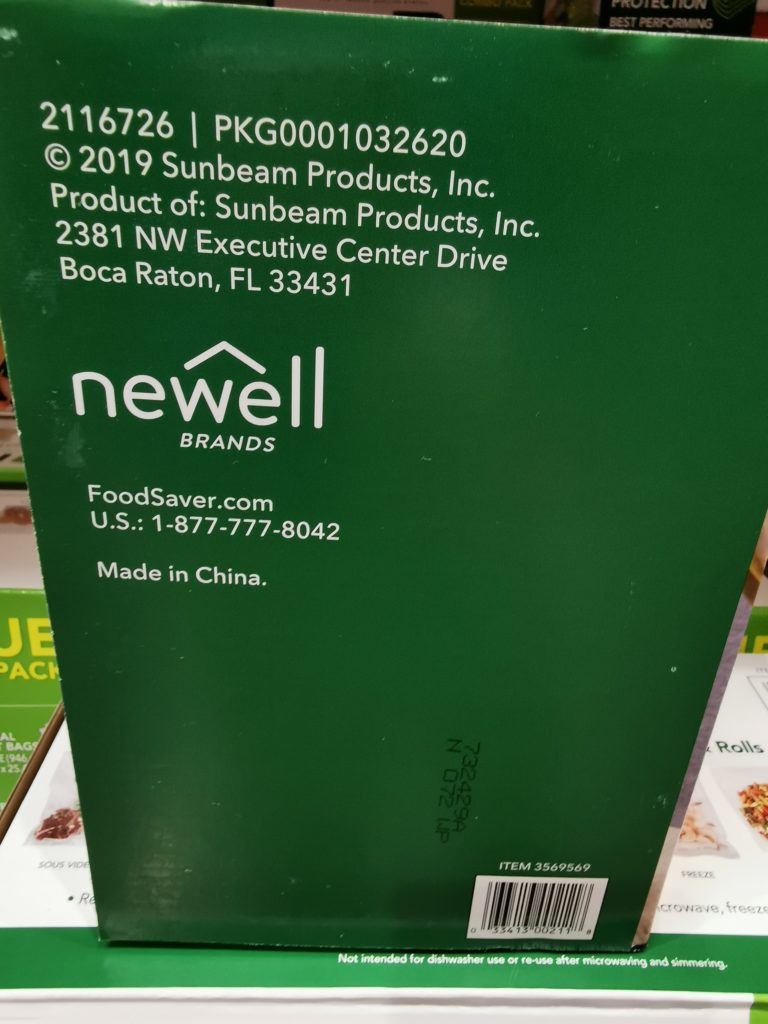 Costco3569569FoodSaverVacuumSealerBag Rollspec1 CostcoChaser