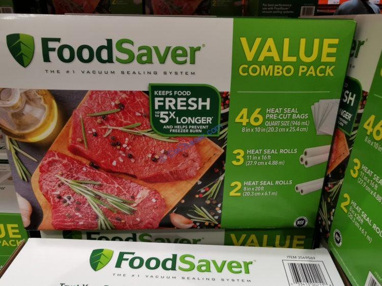 FoodSaver Vacuum Sealer Bag and Roll Combo Pack