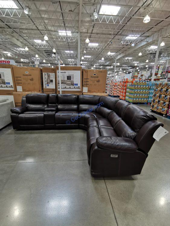 Pulaski Leather Power Reclining, Costco Leather Couches Electric Recliner Chairs
