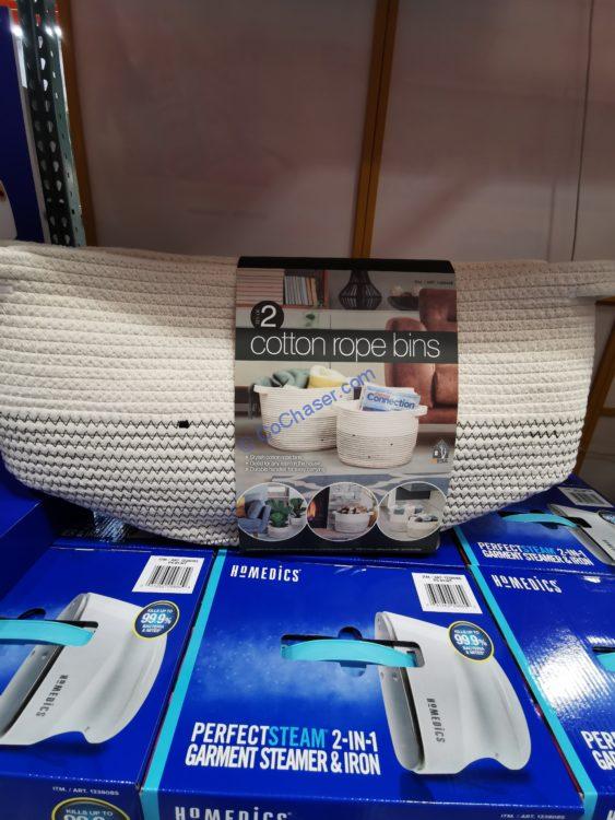 Mesa Cotton Rope Bins Set of 2 CostcoChaser