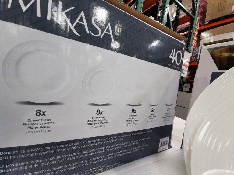 Costco1371846 MikasaAwirl40PieceBoneChinaDinnerwareSet2