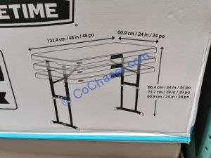 Costco-1375000- Lifetime-Products-Utility-Table-size