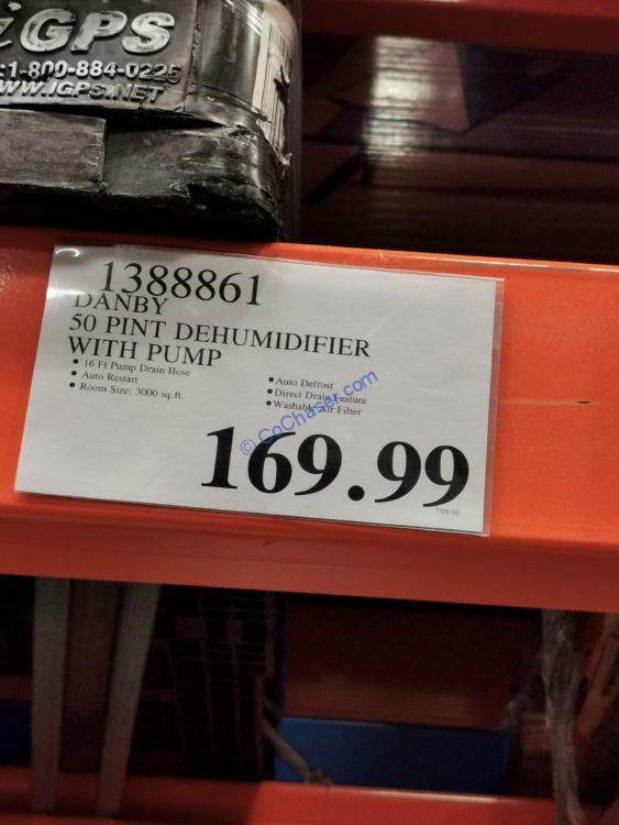 Costco1388861Danby50PintDehumidifierwithPumptag CostcoChaser