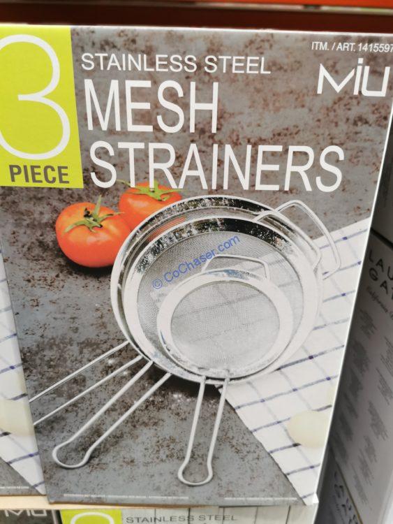 MIU 3PC Stainless Steel Strainer Set