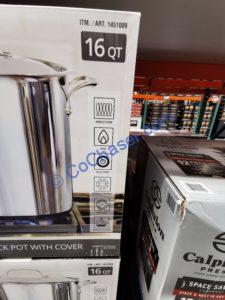 Costco-1451009- Bergner-16QT-Stainless-Steel-Stock-Pot-with-Cover-part