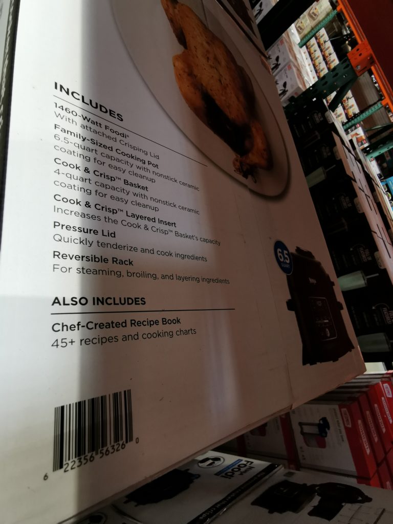 Costco3297950NinjaFoodiPressureCookerAirFryerbar CostcoChaser