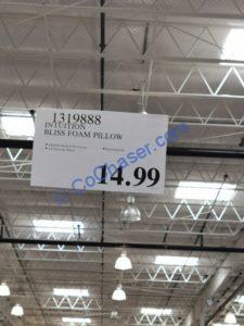 Costco-1319888-Bliss-Intuitio- Foam-Pillow-tag