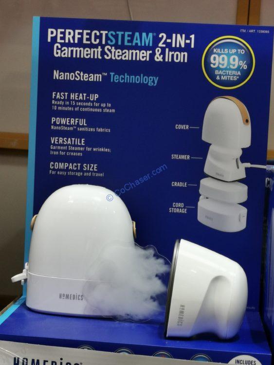 Costco-1338085-HoMedics-Mini-Garment-Steamer-and-Iron