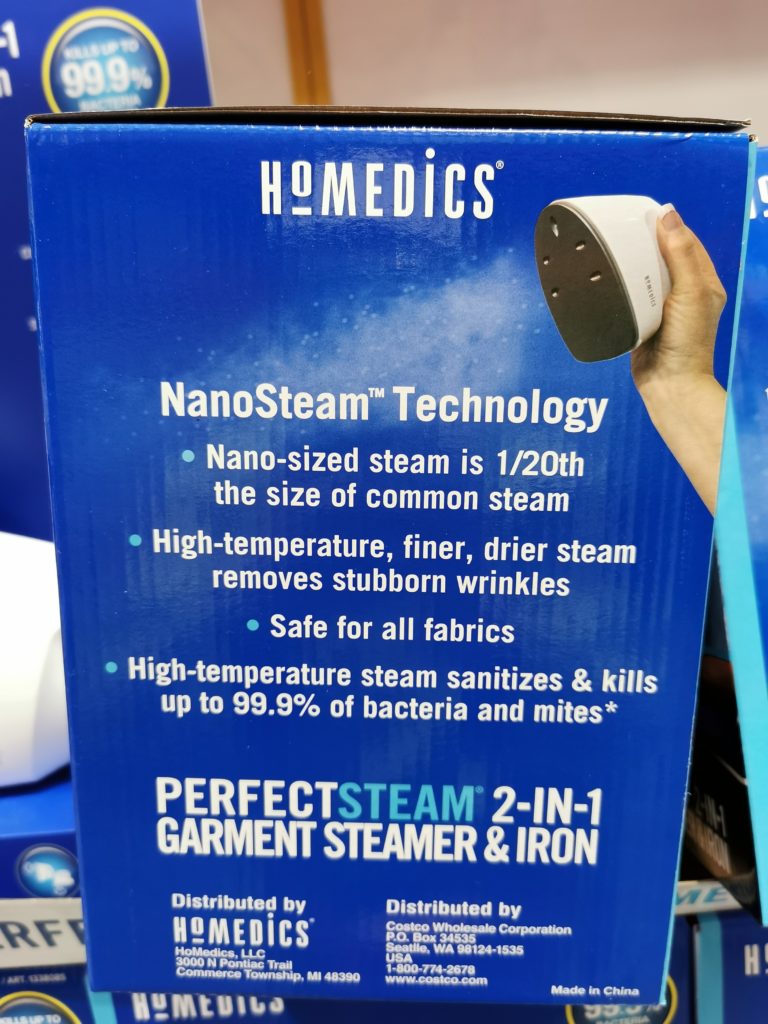Costco1338085HoMedicsMiniGarmentSteamerandIron2 CostcoChaser