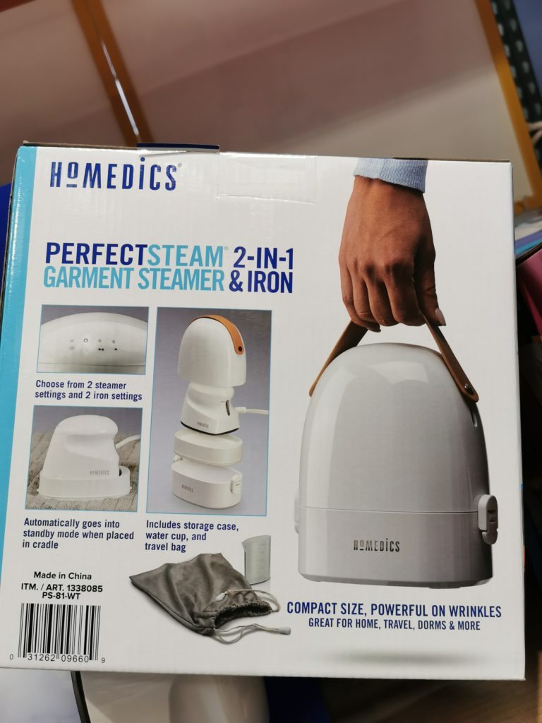 Costco1338085HoMedicsMiniGarmentSteamerandIron4 CostcoChaser